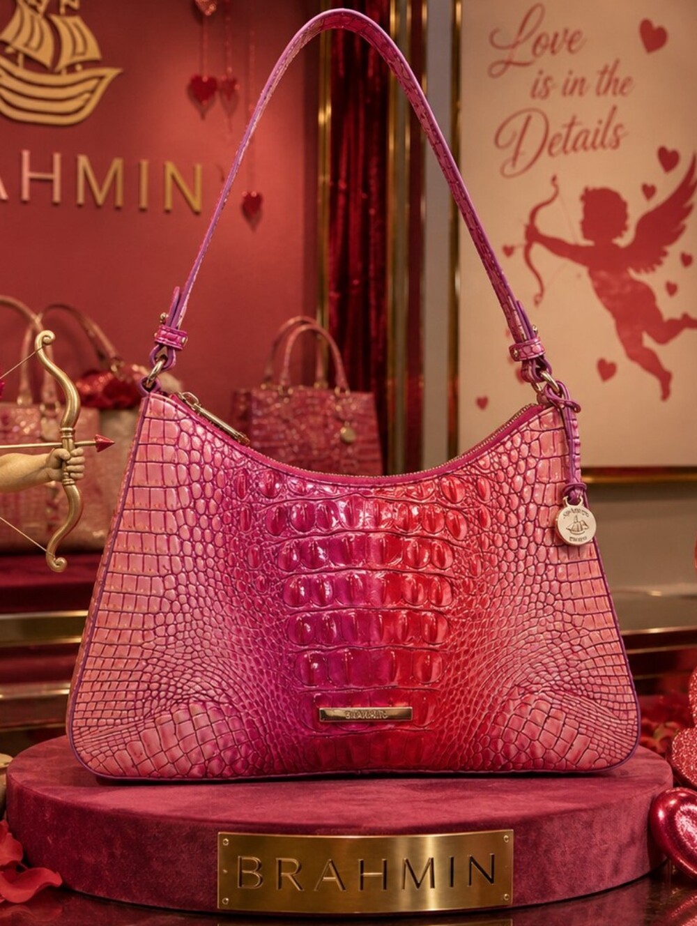 Brahmin Esme Cupid Ombre Melbourne Shoulder Bag - NEW - Picture 10 of 11